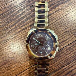Michael Kors Gold and Brown Watch